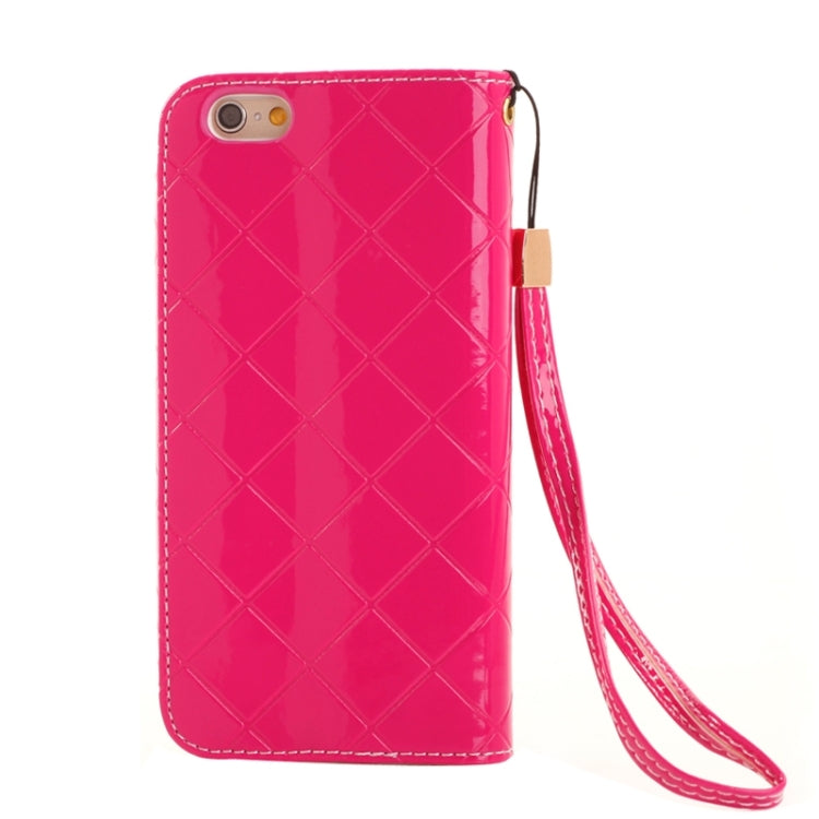Wallet Style Diamond Encrusted Leather Case with Lanyard & Card Slots & Money Pocket for iPhone 6 Plus