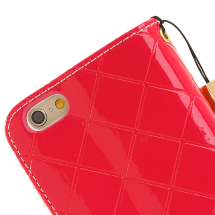 Wallet Style Diamond Encrusted Leather Case with Lanyard & Card Slots & Money Pocket for iPhone 6 Plus