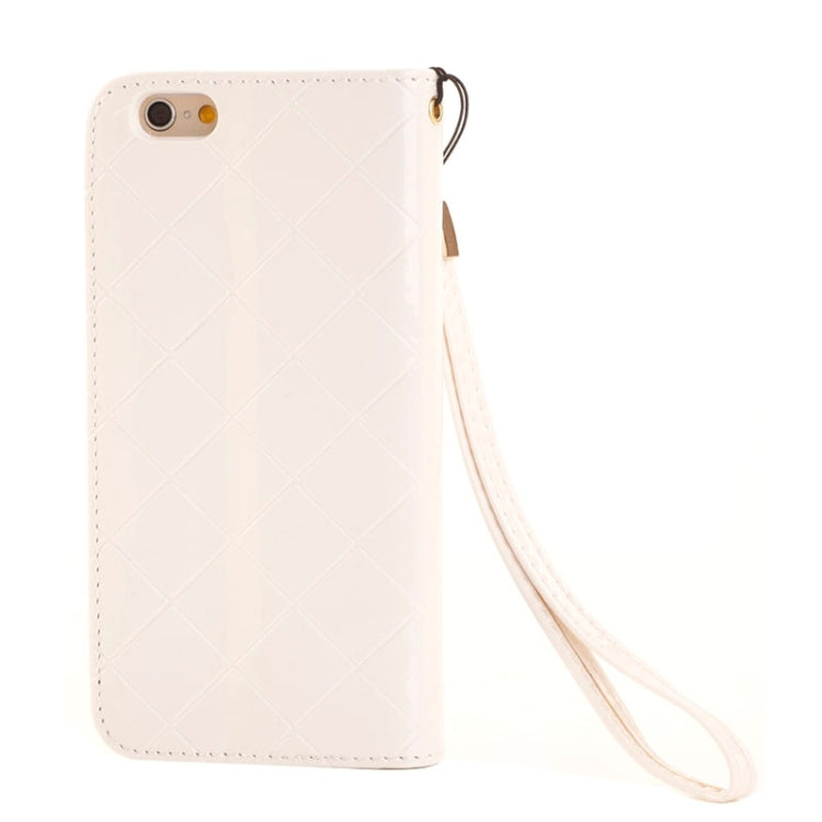Wallet Style Diamond Encrusted Leather Case with Lanyard & Card Slots & Money Pocket for iPhone 6 Plus