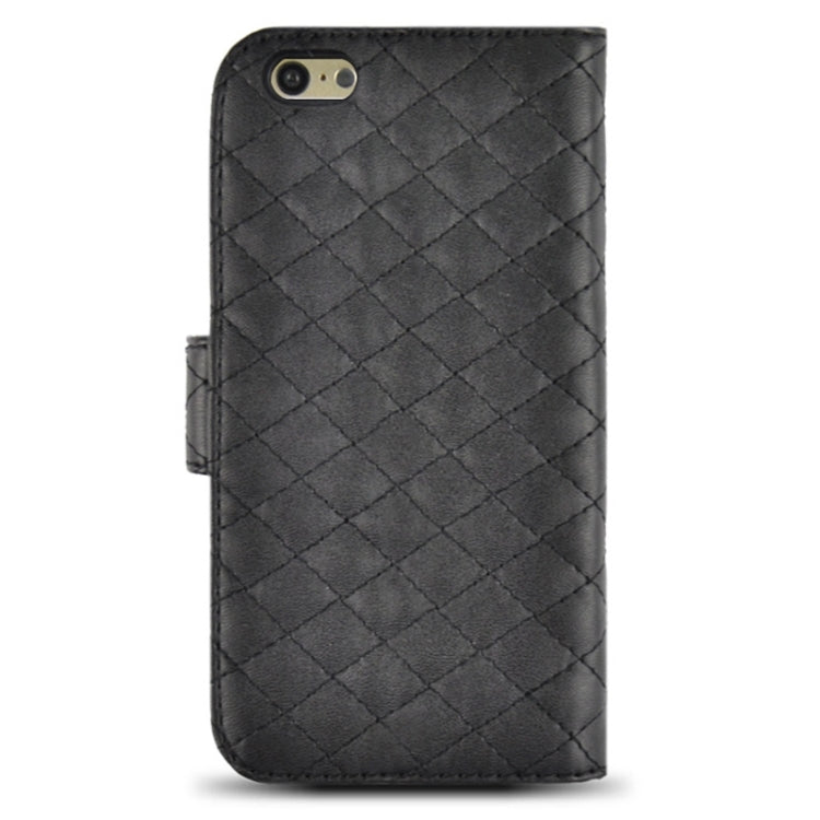 Plaid Stitching Line Horizontal Flip PU Leather Case with Card Slots & Holder for iPhone 6 Plus & 6S Plus