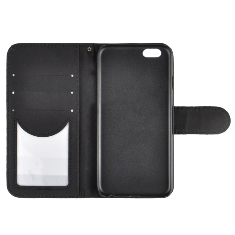 Plaid Stitching Line Horizontal Flip PU Leather Case with Card Slots & Holder for iPhone 6 Plus & 6S Plus
