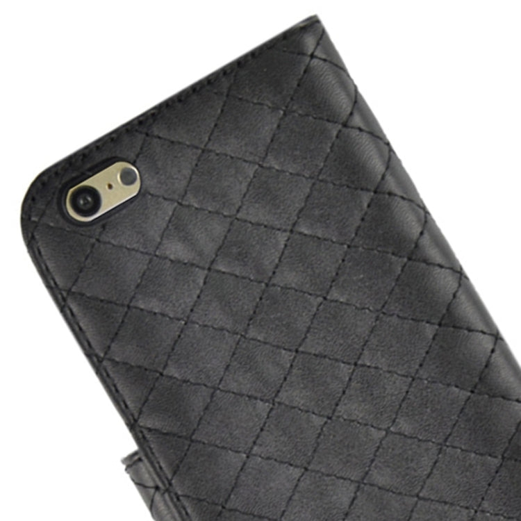 Plaid Stitching Line Horizontal Flip PU Leather Case with Card Slots & Holder for iPhone 6 Plus & 6S Plus