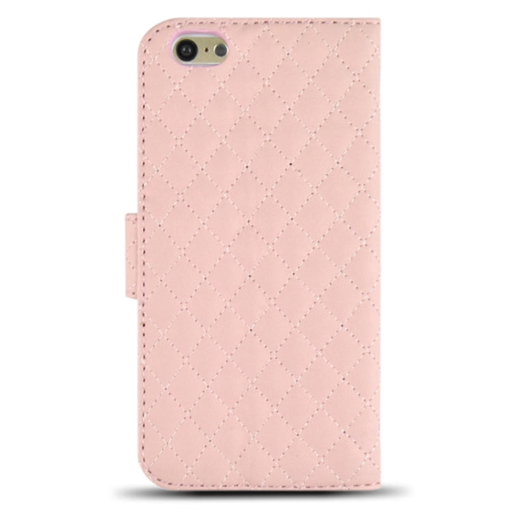 Plaid Stitching Line Horizontal Flip PU Leather Case with Card Slots & Holder for iPhone 6 Plus & 6S Plus