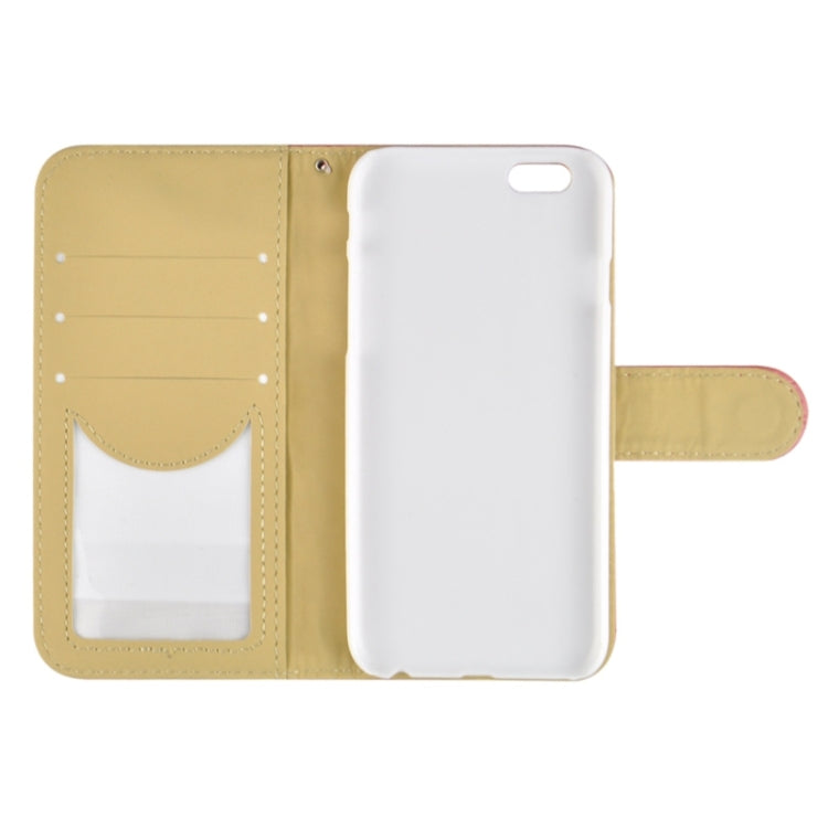Plaid Stitching Line Horizontal Flip PU Leather Case with Card Slots & Holder for iPhone 6 Plus & 6S Plus