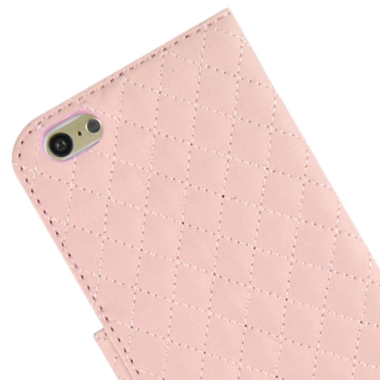 Plaid Stitching Line Horizontal Flip PU Leather Case with Card Slots & Holder for iPhone 6 Plus & 6S Plus