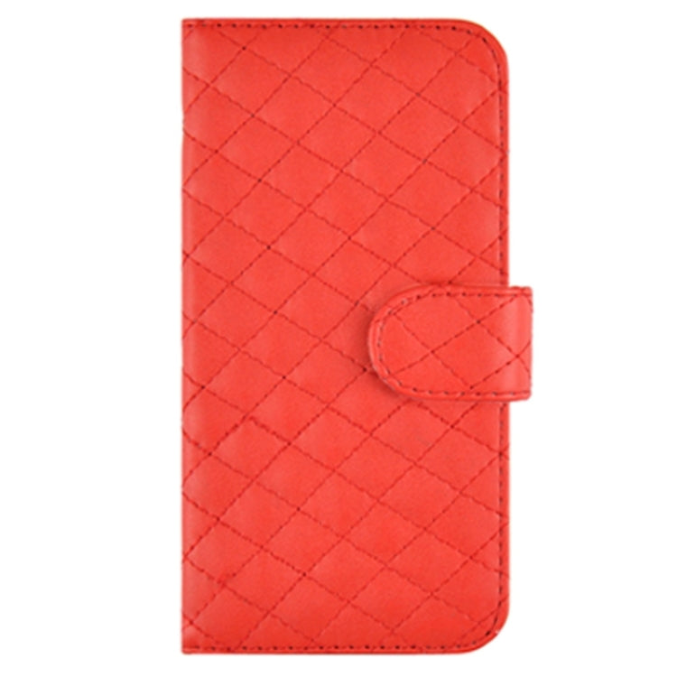 Plaid Stitching Line Horizontal Flip PU Leather Case with Card Slots & Holder for iPhone 6 Plus & 6S Plus