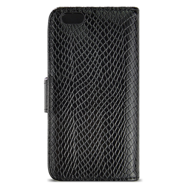 Snakeskin Texture Horizontal Flip PU Leather Case with Card Slot & Holder for iPhone 6 Plus