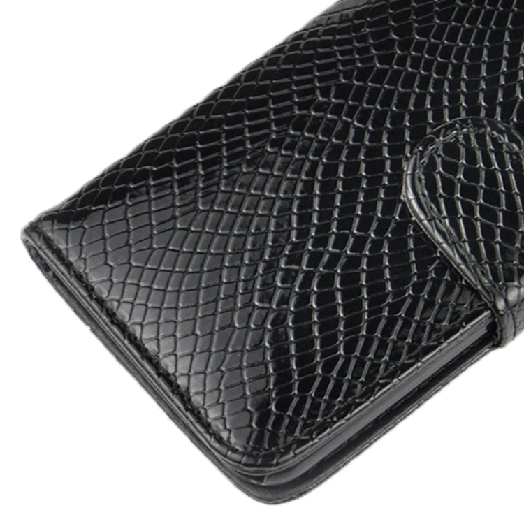 Snakeskin Texture Horizontal Flip PU Leather Case with Card Slot & Holder for iPhone 6 Plus