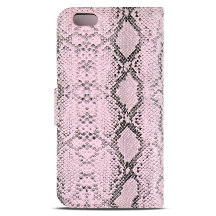 Snakeskin Texture Horizontal Flip PU Leather Case with Card Slot & Holder for iPhone 6 Plus