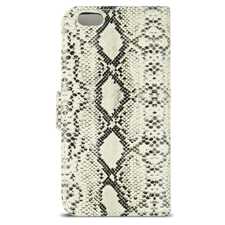 Snakeskin Texture Horizontal Flip PU Leather Case with Card Slot & Holder for iPhone 6 Plus