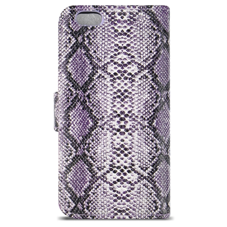 Snakeskin Texture Horizontal Flip PU Leather Case with Card Slot & Holder for iPhone 6 Plus