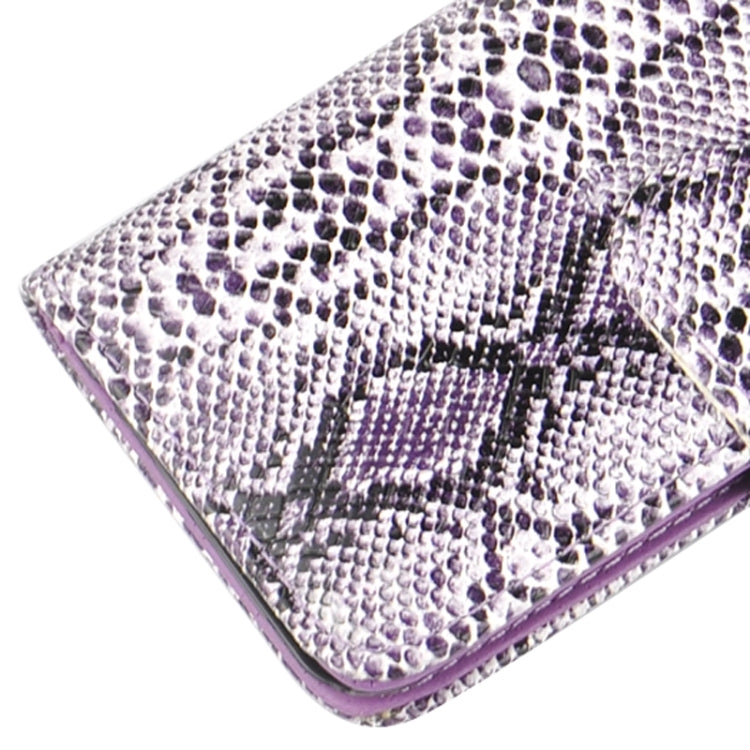Snakeskin Texture Horizontal Flip PU Leather Case with Card Slot & Holder for iPhone 6 Plus