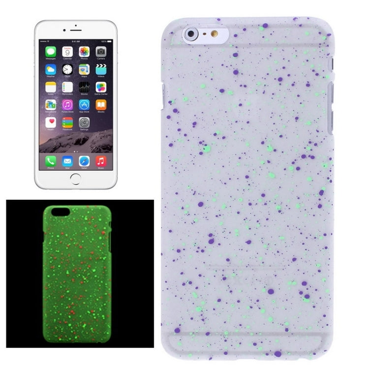 Fluorescent Starry Style Plastic Case for iPhone 6 Plus & 6S Plus (Green + Purple)