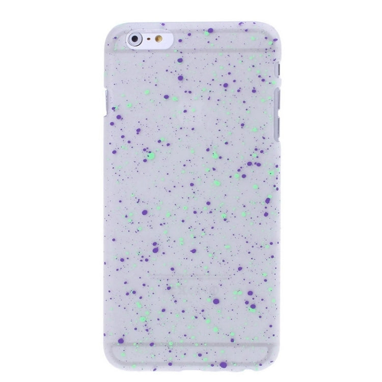 Fluorescent Starry Style Plastic Case for iPhone 6 Plus & 6S Plus (Green + Purple)