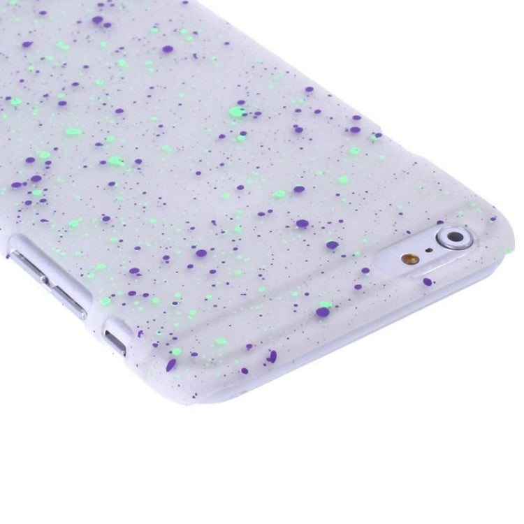 Fluorescent Starry Style Plastic Case for iPhone 6 Plus & 6S Plus (Green + Purple)