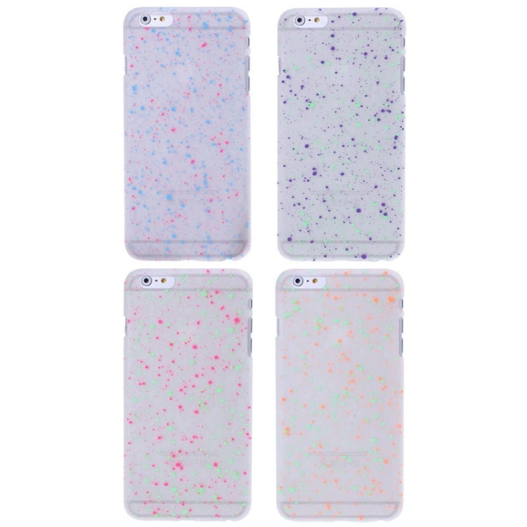 Fluorescent Starry Style Plastic Case for iPhone 6 Plus & 6S Plus (Green + Purple)