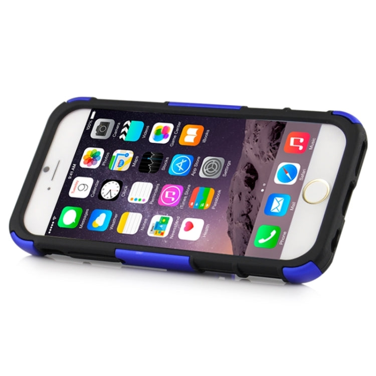 2 in 1 Split Sliding Silicone+Plastic Combination Case with Holder for iPhone 6 Plus & 6S Plus