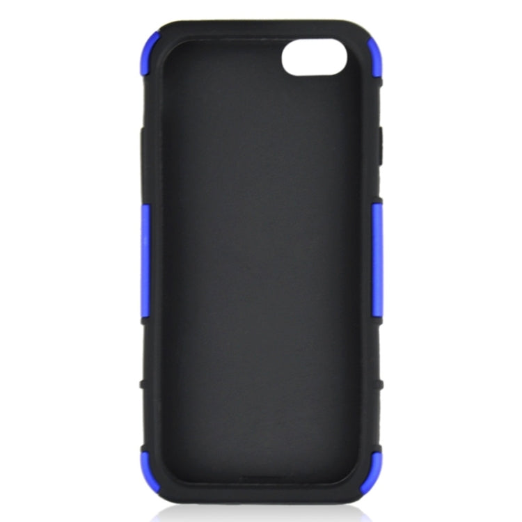 2 in 1 Split Sliding Silicone+Plastic Combination Case with Holder for iPhone 6 Plus & 6S Plus