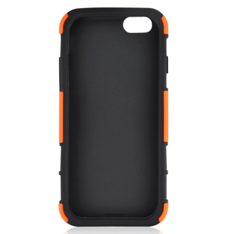 2 in 1 Split Sliding Silicone+Plastic Combination Case with Holder for iPhone 6 Plus & 6S Plus