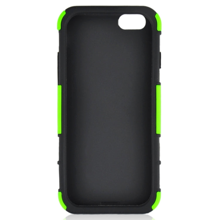 2 in 1 Split Sliding Silicone+Plastic Combination Case with Holder for iPhone 6 Plus & 6S Plus