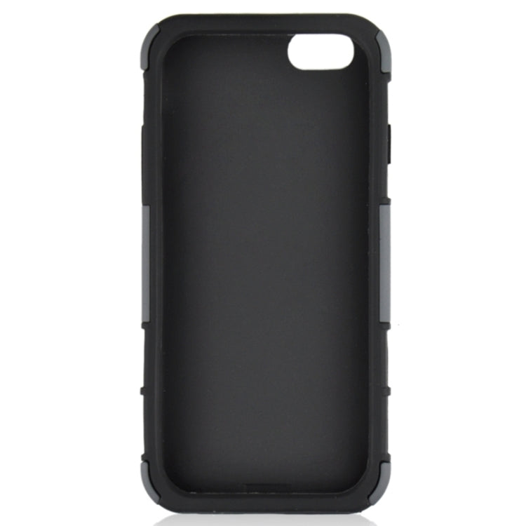 2 in 1 Split Sliding Silicone+Plastic Combination Case with Holder for iPhone 6 Plus & 6S Plus
