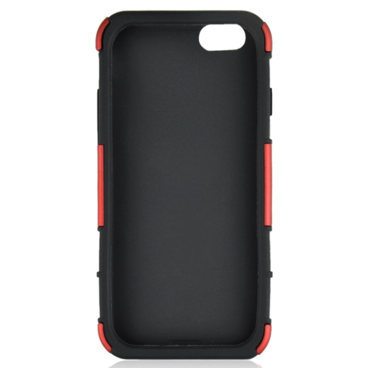 2 in 1 Split Sliding Silicone+Plastic Combination Case with Holder for iPhone 6 Plus & 6S Plus