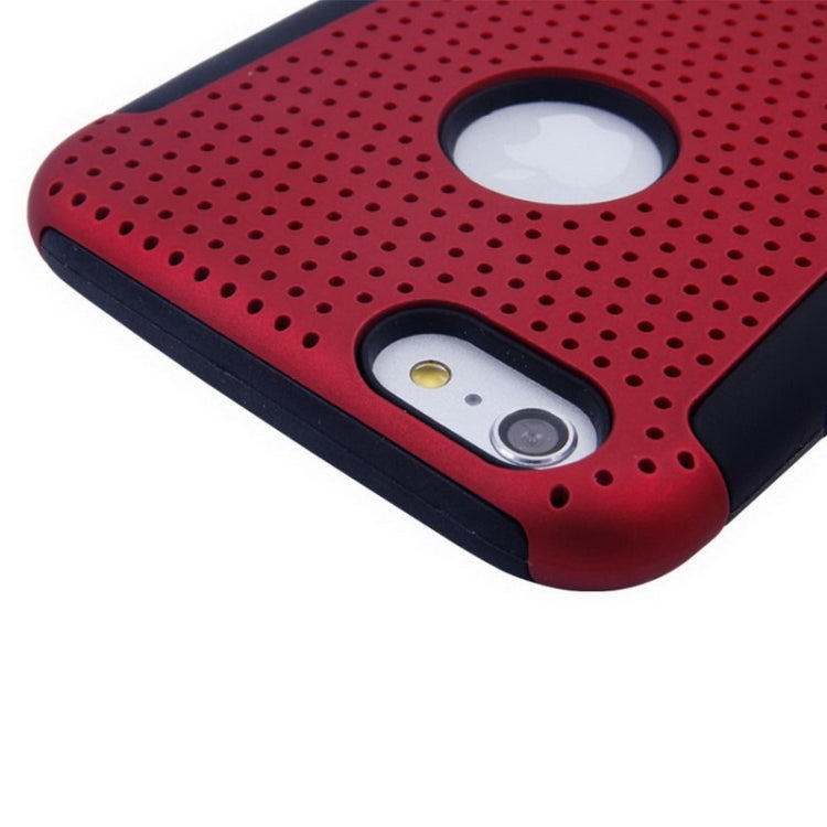 Mesh Plastic + Silicone Combination Case for iPhone 6 Plus & 6S Plus