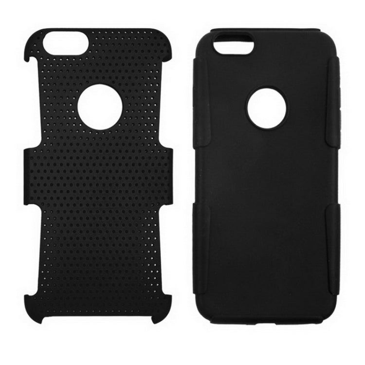 Mesh Plastic + Silicone Combination Case for iPhone 6 Plus & 6S Plus