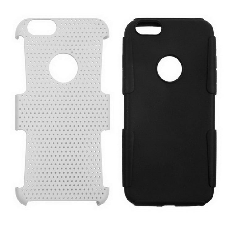 Mesh Plastic + Silicone Combination Case for iPhone 6 Plus & 6S Plus