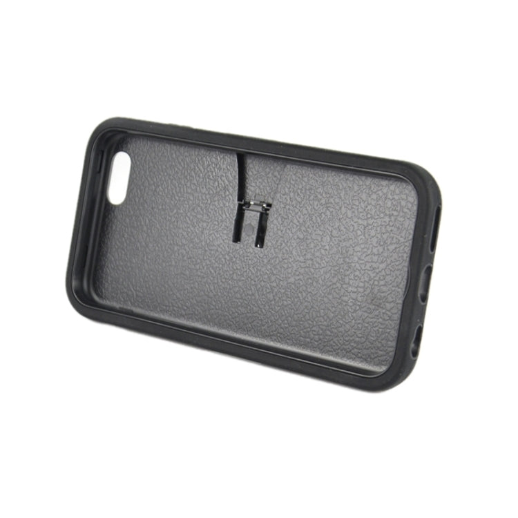 Stripe Pattern Silicone + Plastic Protective Case with Holder for iPhone 6 Plus & 6S Plus
