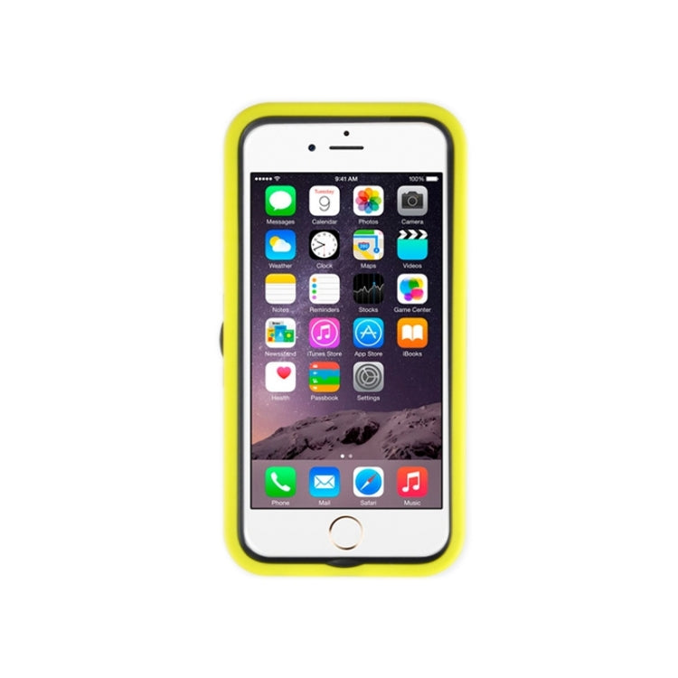 Stripe Pattern Silicone + Plastic Protective Case with Holder for iPhone 6 Plus & 6S Plus