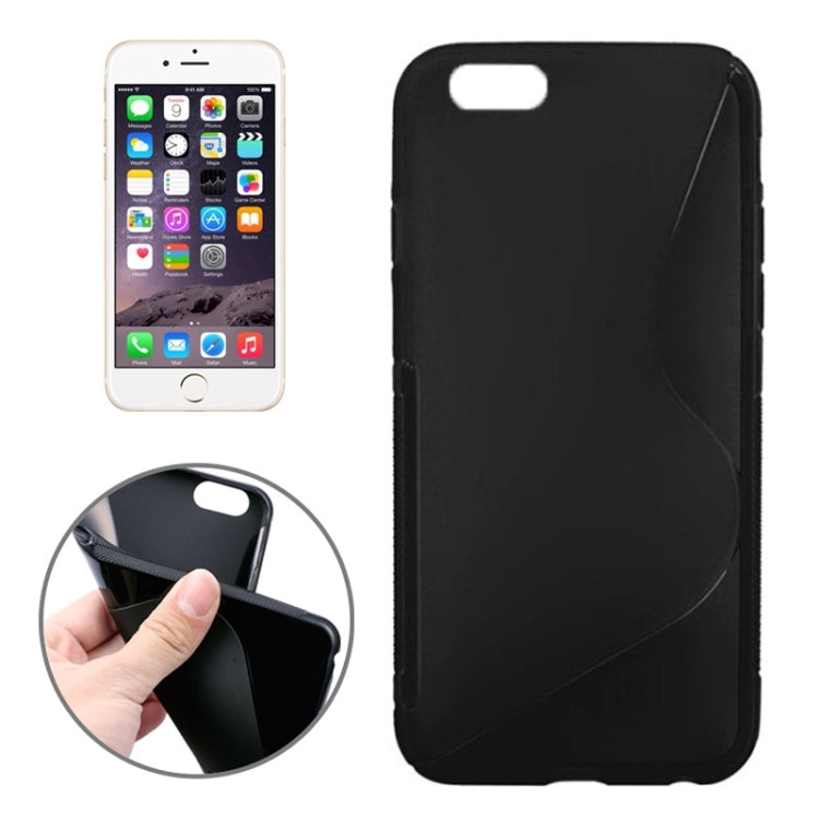 S Line Anti-slip Frosted TPU Protective Case for iPhone 6 Plus & 6S Plus