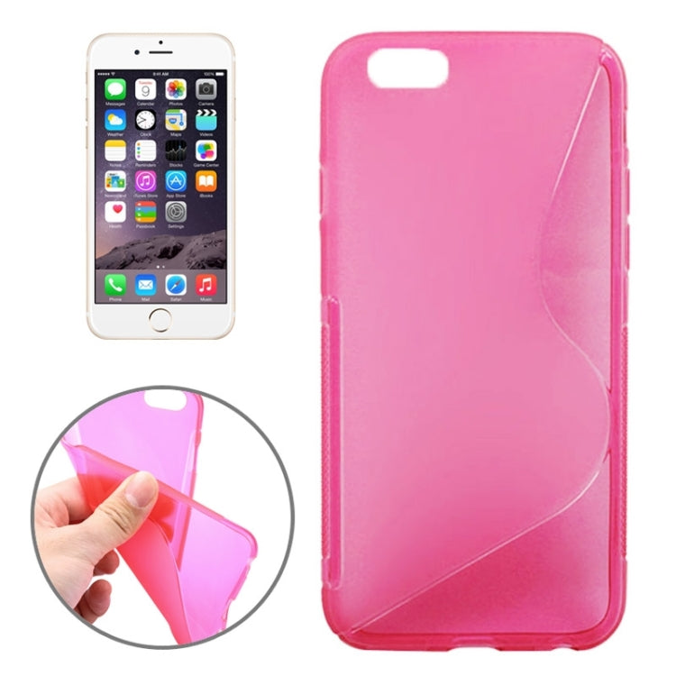 S Line Anti-slip Frosted TPU Protective Case for iPhone 6 Plus & 6S Plus
