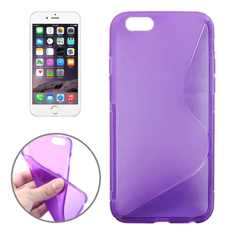 S Line Anti-slip Frosted TPU Protective Case for iPhone 6 Plus & 6S Plus