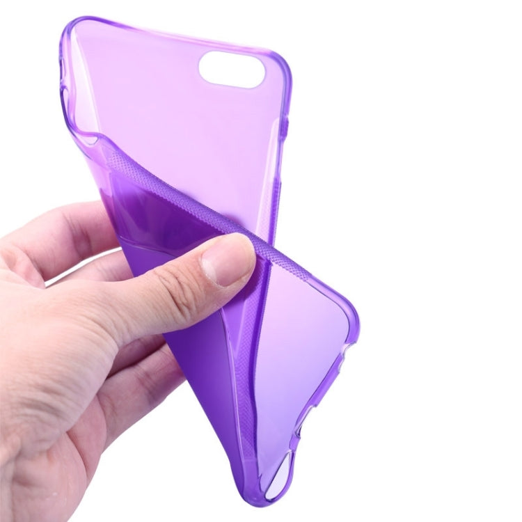 S Line Anti-slip Frosted TPU Protective Case for iPhone 6 Plus & 6S Plus