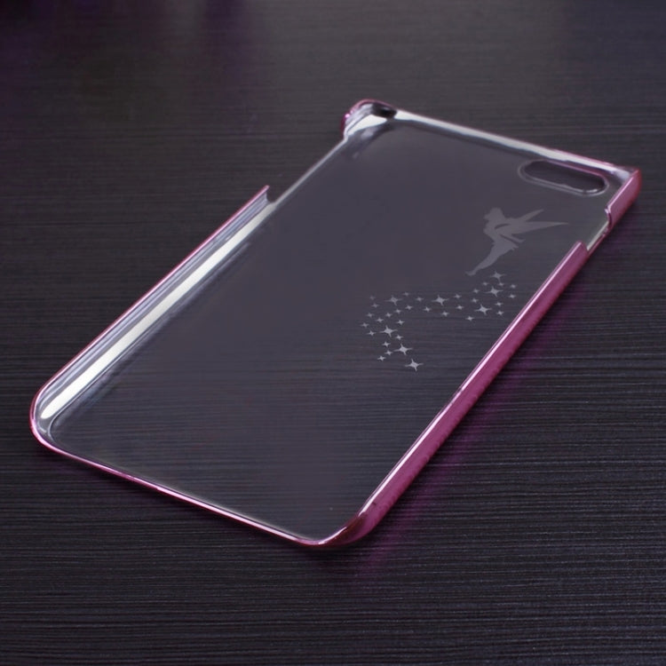 Angel Pattern Ultra Thin Plating Border Transparent Plastic Case for iPhone 6 Plus & 6S Plus, Package Random Delivery