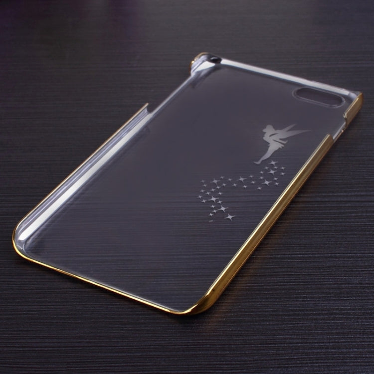 Angel Pattern Ultra Thin Plating Border Transparent Plastic Case for iPhone 6 Plus & 6S Plus, Package Random Delivery