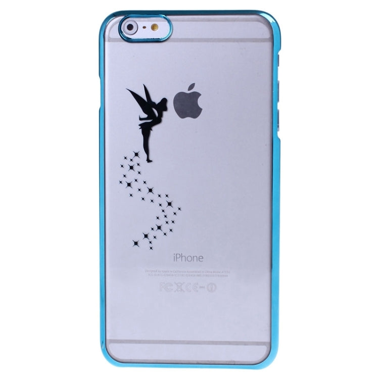 Angel Pattern Ultra Thin Plating Border Transparent Plastic Case for iPhone 6 Plus & 6S Plus, Package Random Delivery