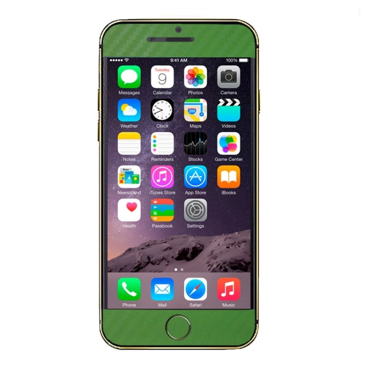 Carbon Fiber Texture Mobile Phone Decal Stickers for iPhone 6 Plus & 6S Plus