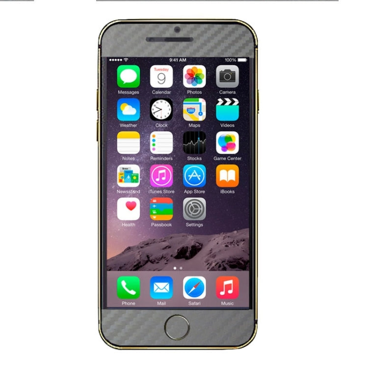 Carbon Fiber Texture Mobile Phone Decal Stickers for iPhone 6 Plus & 6S Plus
