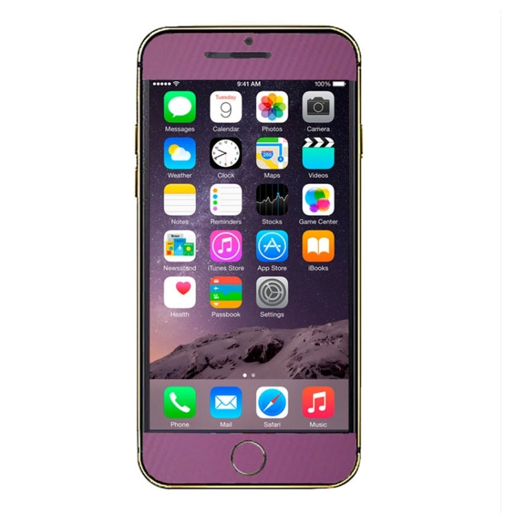 Carbon Fiber Texture Mobile Phone Decal Stickers for iPhone 6 Plus & 6S Plus