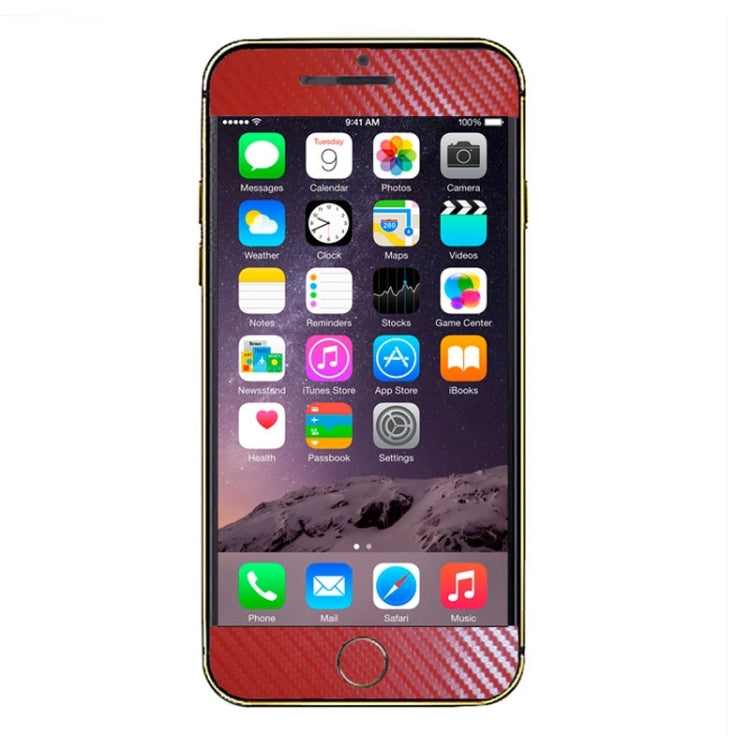 Carbon Fiber Texture Mobile Phone Decal Stickers for iPhone 6 Plus & 6S Plus