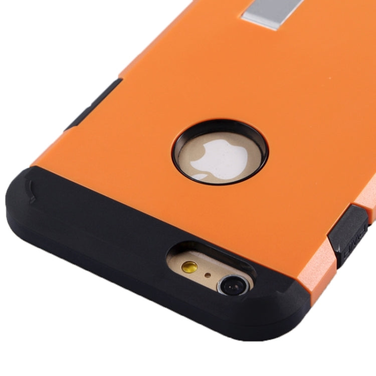 Slim Armor Gunmetal Polycarbonate + TPU Combination Case with Holder for iPhone 6 Plus & 6S Plus