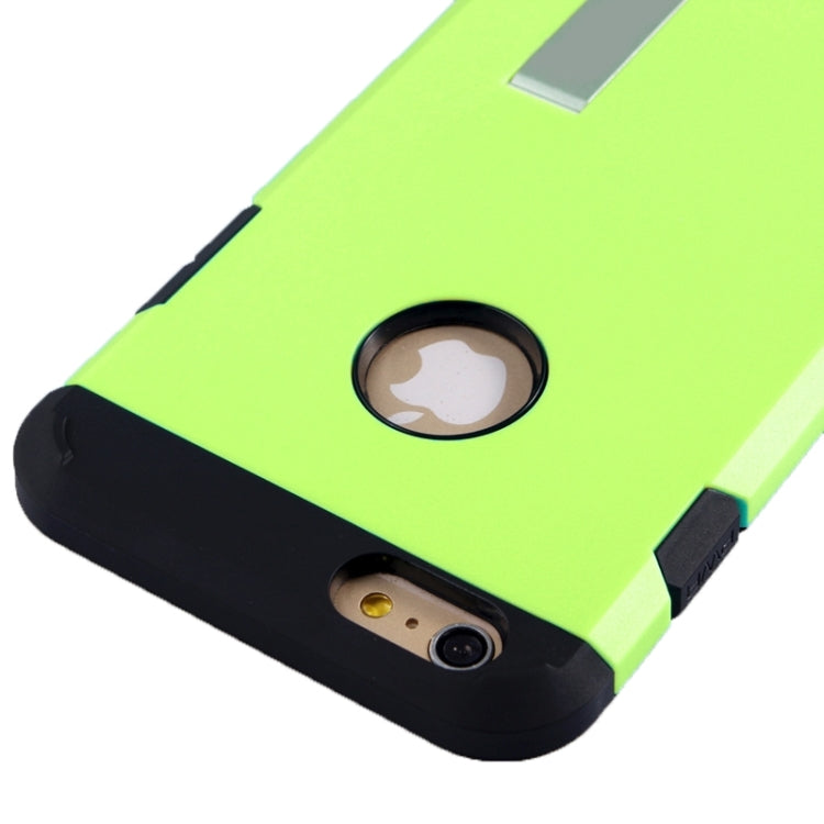 Slim Armor Gunmetal Polycarbonate + TPU Combination Case with Holder for iPhone 6 Plus & 6S Plus