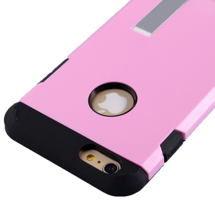 Slim Armor Gunmetal Polycarbonate + TPU Combination Case with Holder for iPhone 6 Plus & 6S Plus