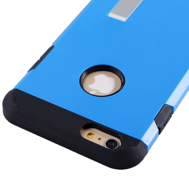 Slim Armor Gunmetal Polycarbonate + TPU Combination Case with Holder for iPhone 6 Plus & 6S Plus