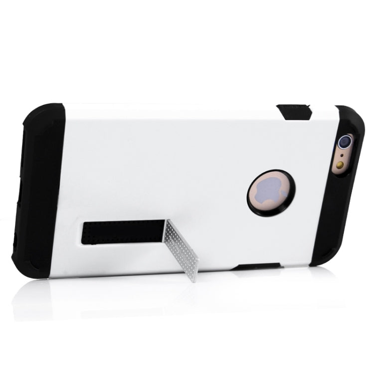 Slim Armor Gunmetal Polycarbonate + TPU Combination Case with Holder for iPhone 6 Plus & 6S Plus