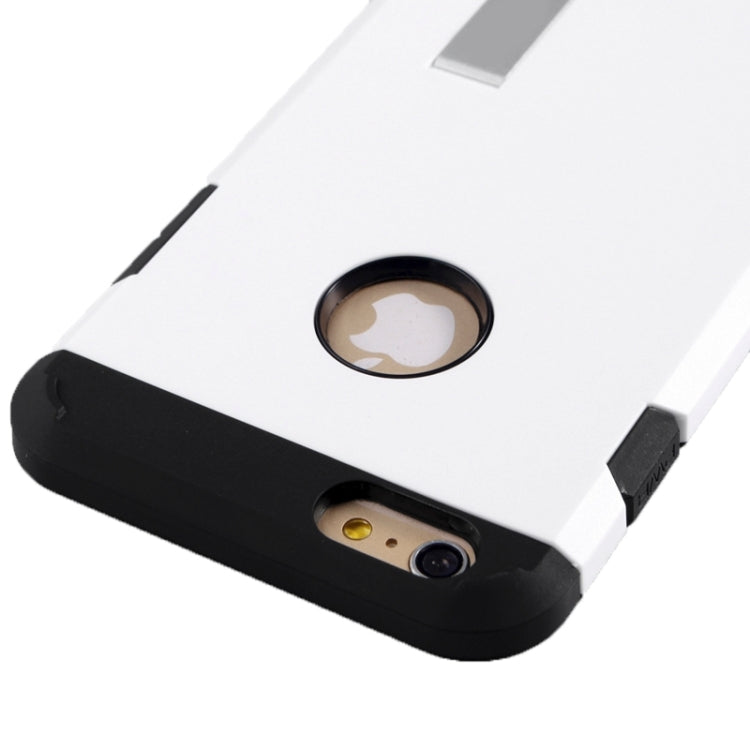 Slim Armor Gunmetal Polycarbonate + TPU Combination Case with Holder for iPhone 6 Plus & 6S Plus
