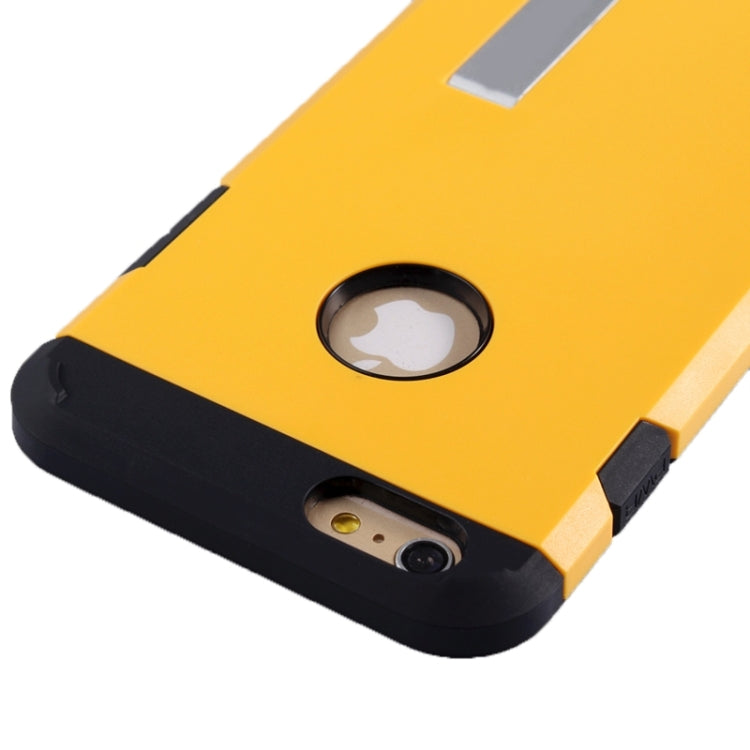 Slim Armor Gunmetal Polycarbonate + TPU Combination Case with Holder for iPhone 6 Plus & 6S Plus