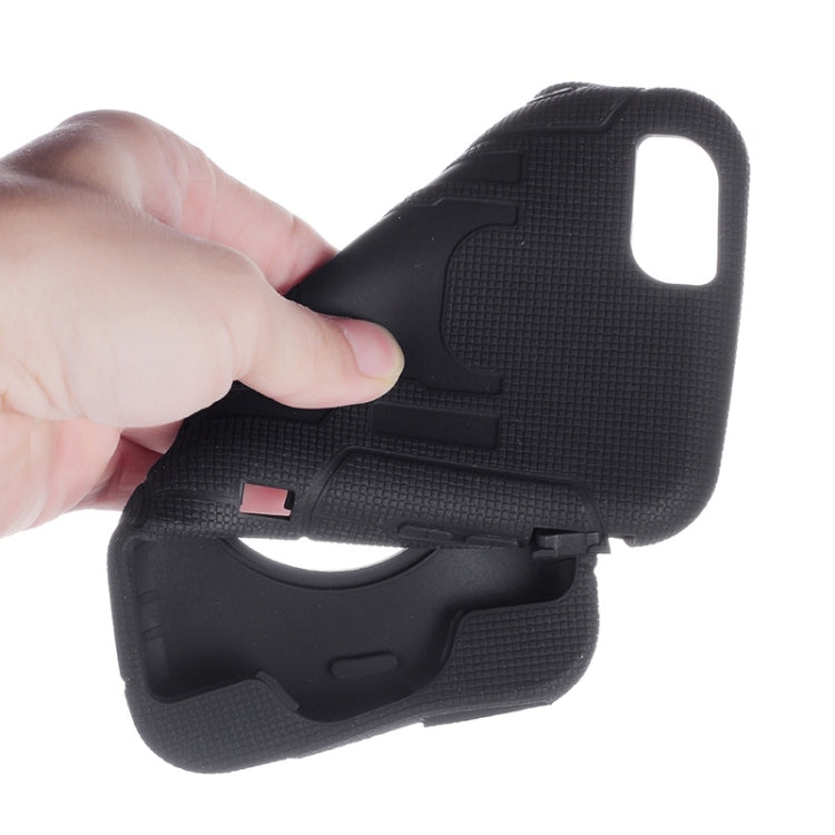 Shockproof Silicone + Hard Plastic Combination Case with Ring Holder for iPhone 6 Plus